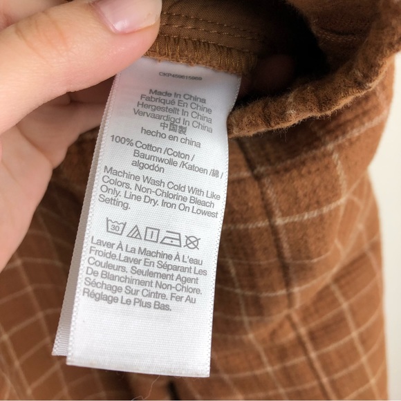 MADEWELL Waffleback Pull On High Rise Tapered Pants Windowpane - Picture 8 of 8